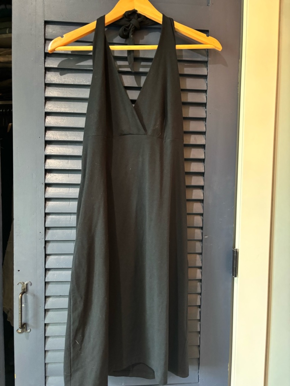 Polo by Ralph Lauren Black Backless Halter Dress